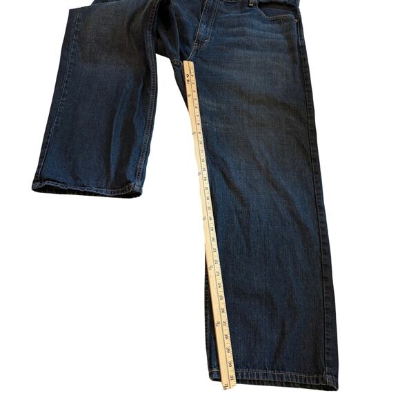 Levis 569 Jeans Mens Size 44x32 Blue Loose Fit Straight Leg 100% Cotton Casual - Picture 10 of 11